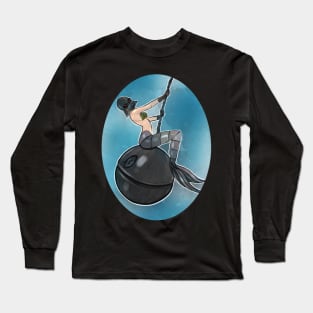 Sci-fi Mermaid Wrecking Ball Long Sleeve T-Shirt